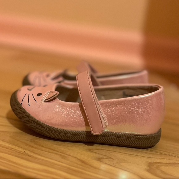 Cute Pink Cat Face Mary Jane Shoes - Picture 2 of 4